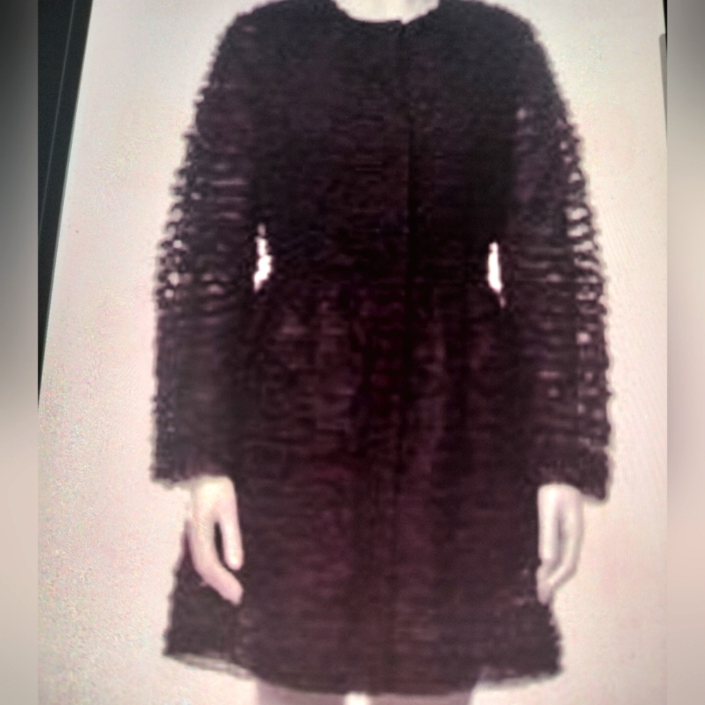 Valentino crew neck lace dress -coat